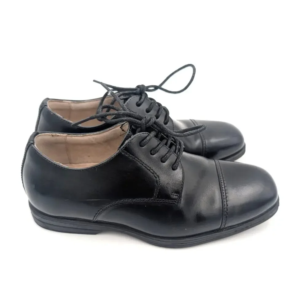 Florsheim Kids Reveal Cap Toe Oxford Dress Shoes 16599-001 Black Size US2M EU17